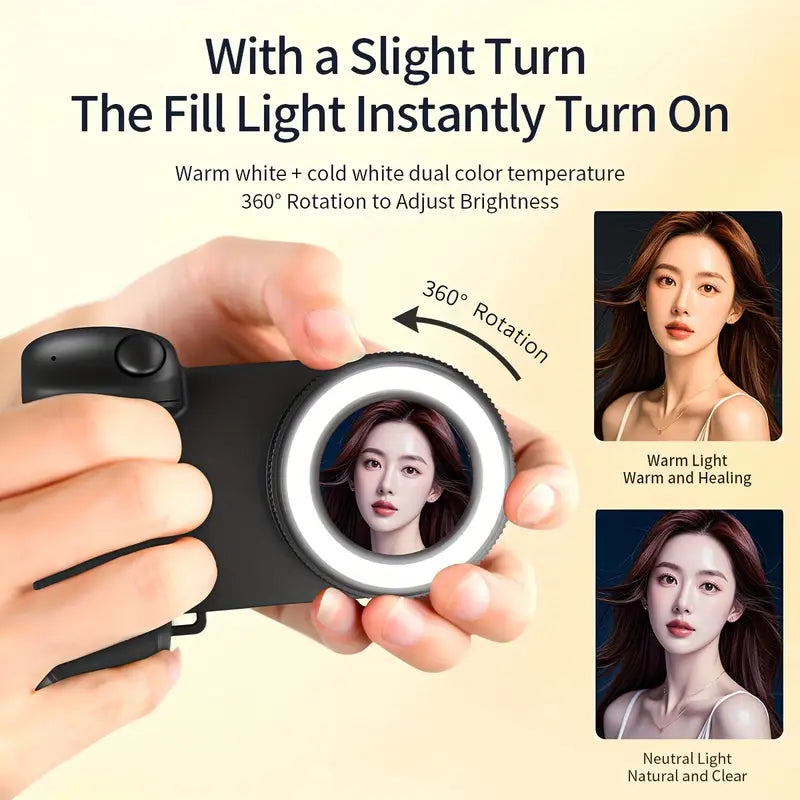 Phone Camera Mount w Fill Light