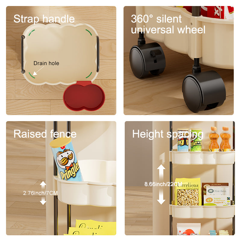 Plastic Kitchen & Home Storage Shelf Rack By Campus Plug