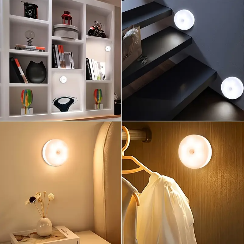 Wireless LED Motion Sensor Night Light Stick Anywhere | Corridor, Wardrobe, Staircase, Bedroom