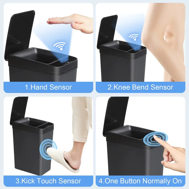 Trash Motion Sensor Bathroom Trash Can Set