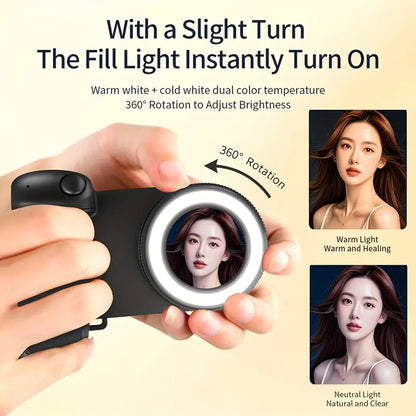 Phone Camera Mount w Fill Light