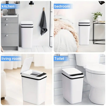 Trash Motion Sensor Bathroom Trash Can Set