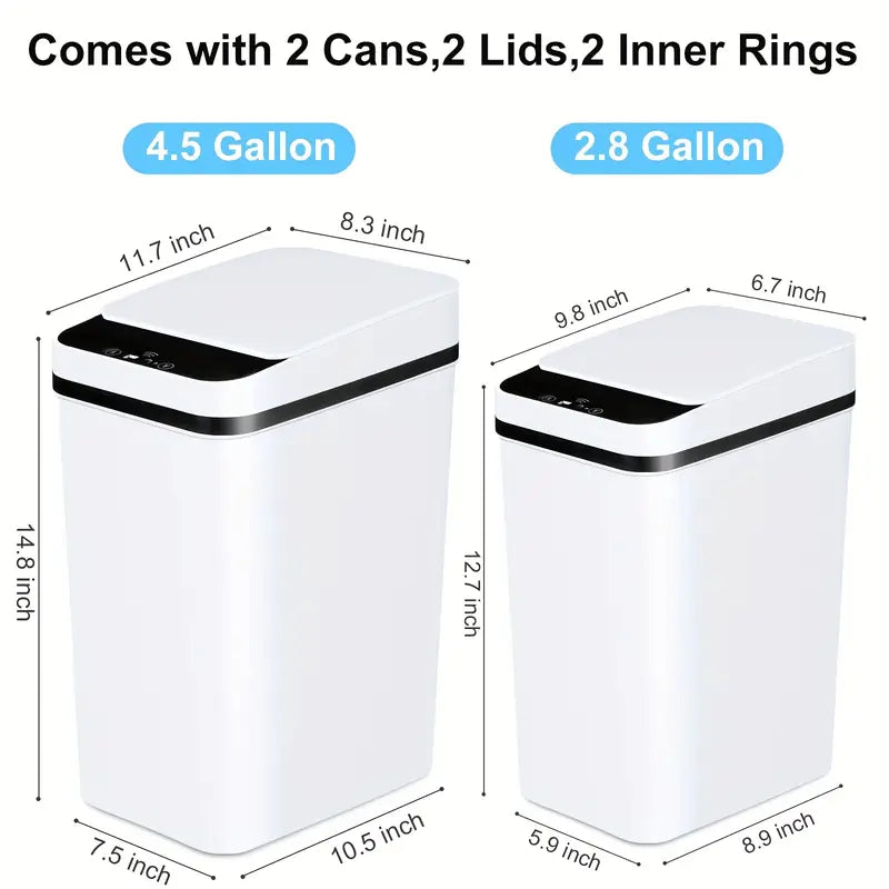 Trash Motion Sensor Bathroom Trash Can Set
