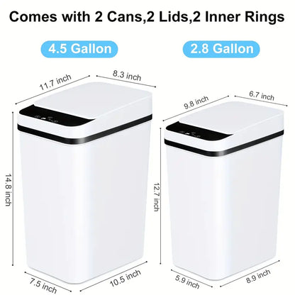 Trash Motion Sensor Bathroom Trash Can Set