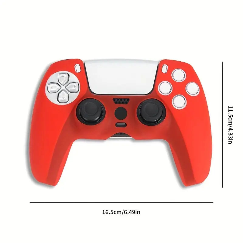 Anti-Slip Silicone Protective Cover for PS5 Controller – Dust-Resistant Grip Sleeve