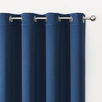 Polyester Blackout Curtain 100% Ready Made One Piece, Light Blocking & Energy Saving for Bedroom & Living Room