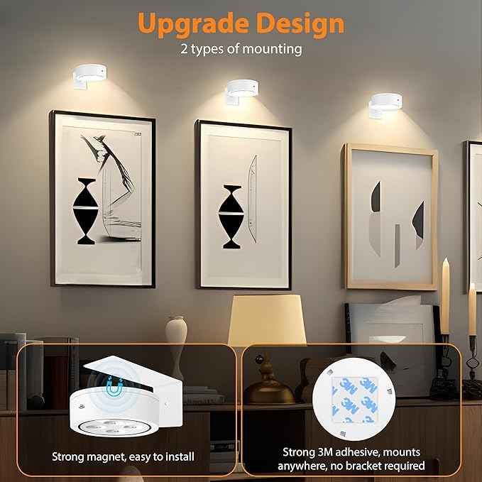 Modern RGB Picture Frame Light comes with 13 Colors, Magnetic LED Art Display Light with Remote (Battery Operated)