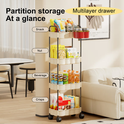 Plastic Kitchen & Home Storage Shelf Rack By Campus Plug
