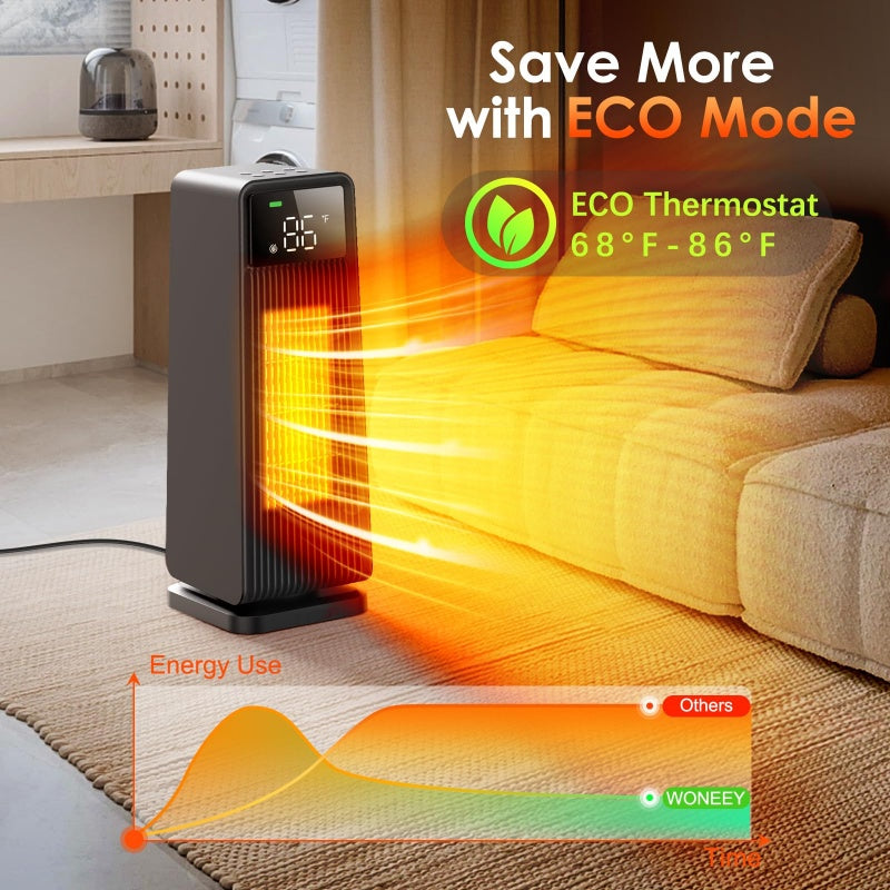 New 2025 Portable Electric Space Heater For Winter Home Fan Heater with Fast Heating Support