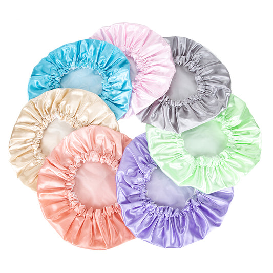Double-Layer Waterproof Reusable Shower Cap for Women – Spa & Bath Use
