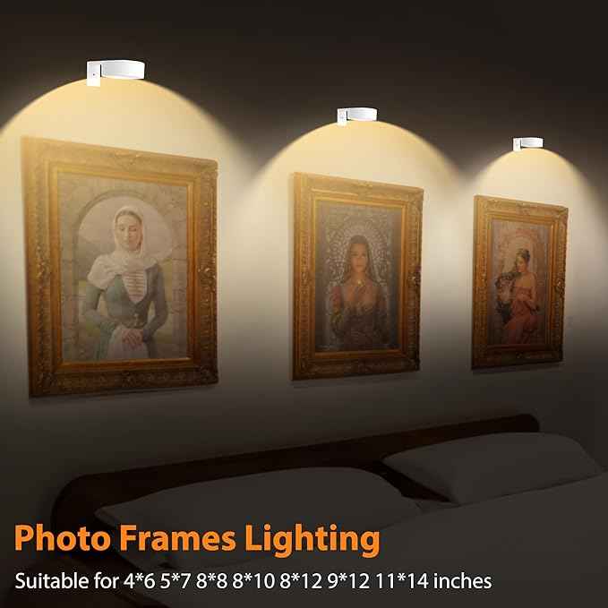 Modern RGB Picture Frame Light comes with 13 Colors, Magnetic LED Art Display Light with Remote (Battery Operated)
