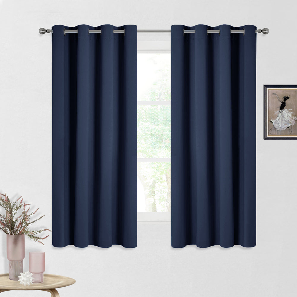 Polyester Blackout Curtain 100% Ready Made One Piece, Light Blocking & Energy Saving for Bedroom & Living Room