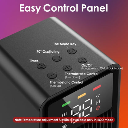 New 2025 Portable Electric Space Heater For Winter Home Fan Heater with Fast Heating Support