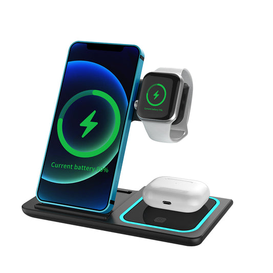 Magnetic Wireless Charging Stand for iPhone, Apple Watch & AirPods