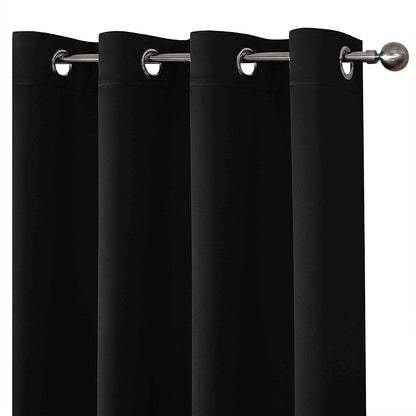 Polyester Blackout Curtain 100% Ready Made One Piece, Light Blocking & Energy Saving for Bedroom & Living Room