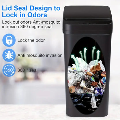 Trash Motion Sensor Bathroom Trash Can Set