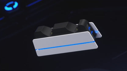 RGB Charging Station for PS5 DualSense/Edge Controllers  Fast Dual Dock with Light Show