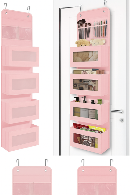 Clear Window PVC Over-Door Hanging Organizer 🚪
