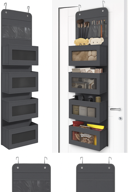 Clear Window PVC Over-Door Hanging Organizer 🚪