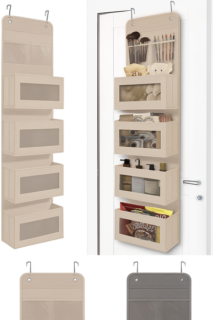 Clear Window PVC Over-Door Hanging Organizer 🚪